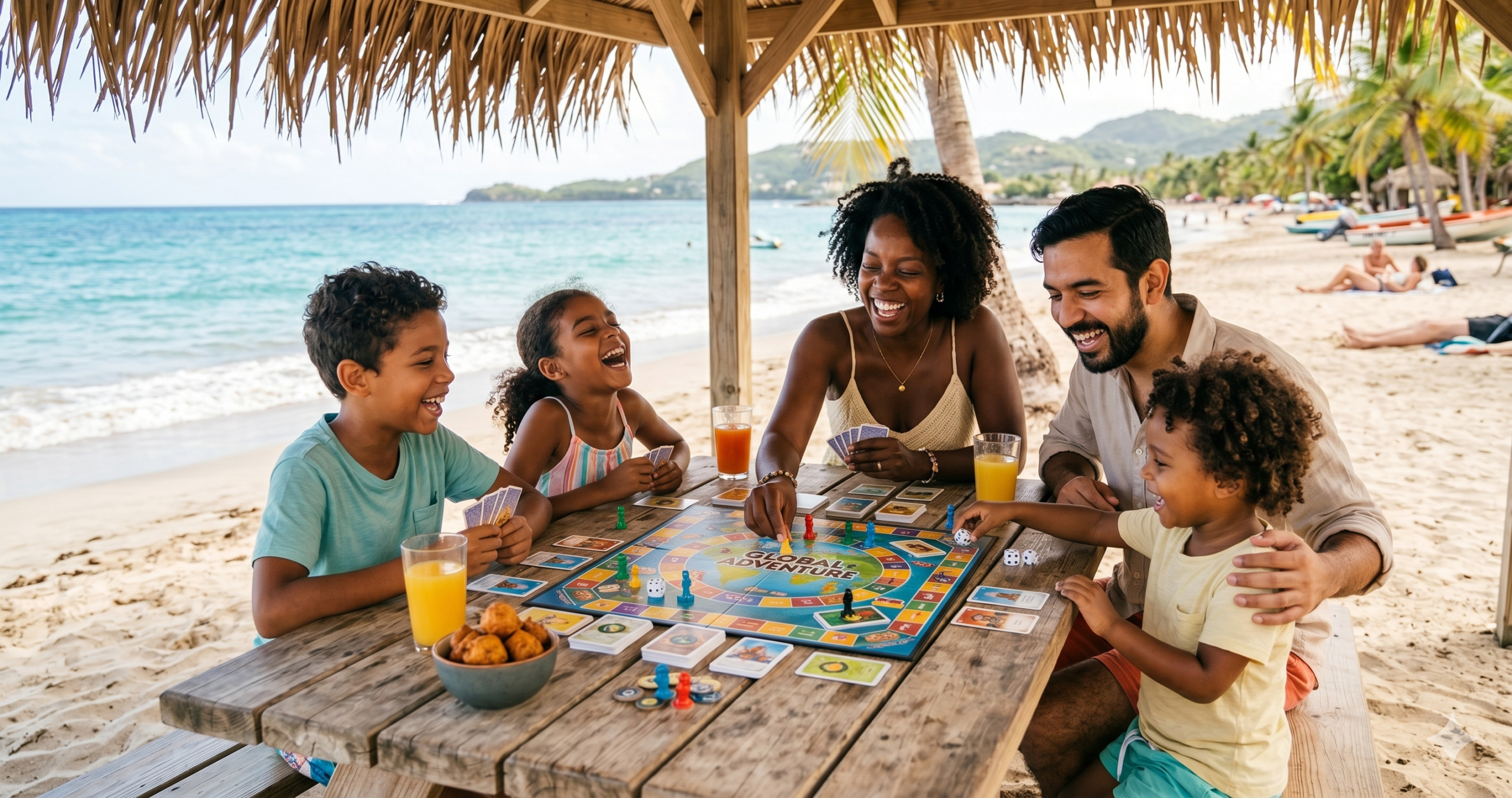 Famille jouant sur la plage - Ça Joue !
